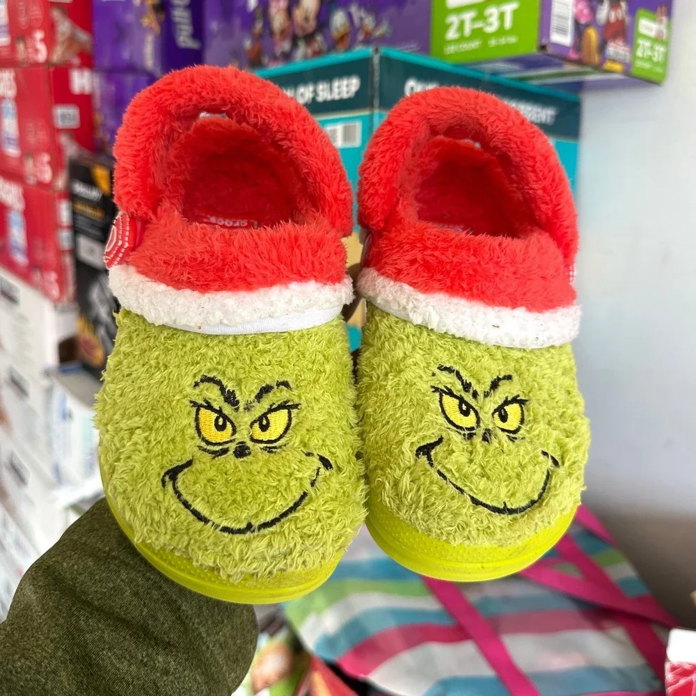 Crocs‎ x The Grinch Little Kids Classic Lined Clogs Little Kids Size 13 Shoes